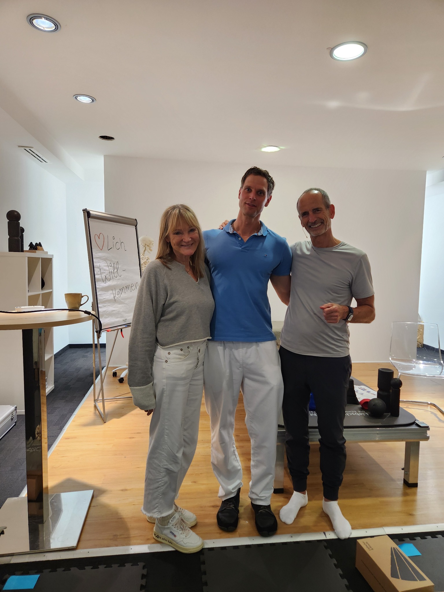 Philipp Dreisbach mit Petra Bracht und Roland Liebscher-Bracht