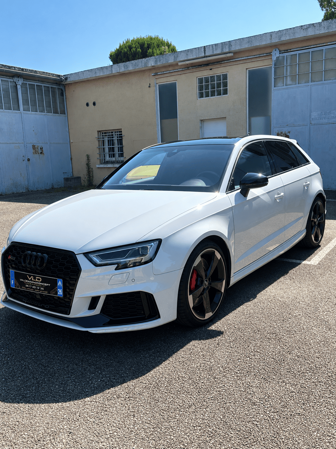 white car