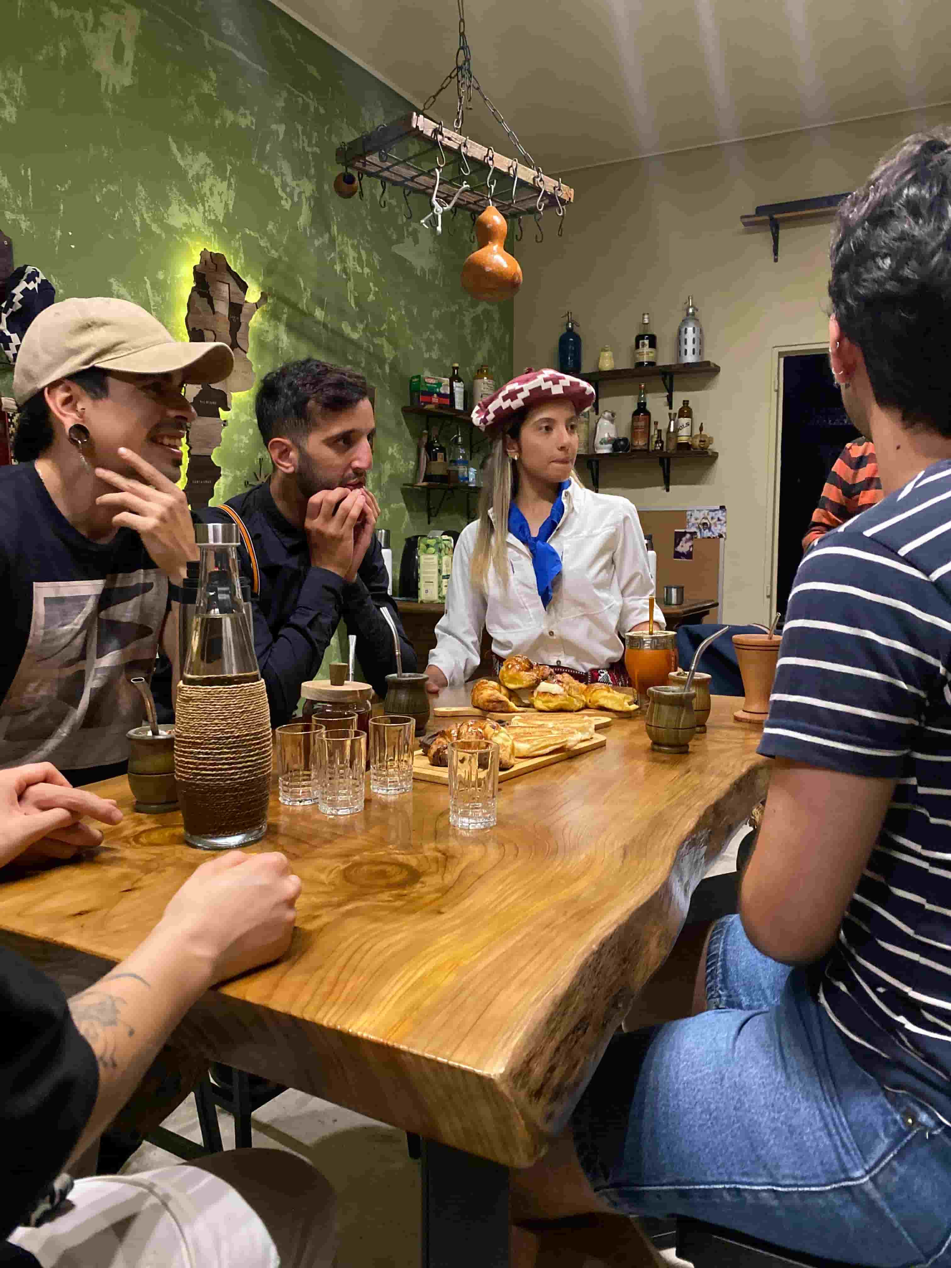 Guests sharing mate at Mate Bar Experience Palermo