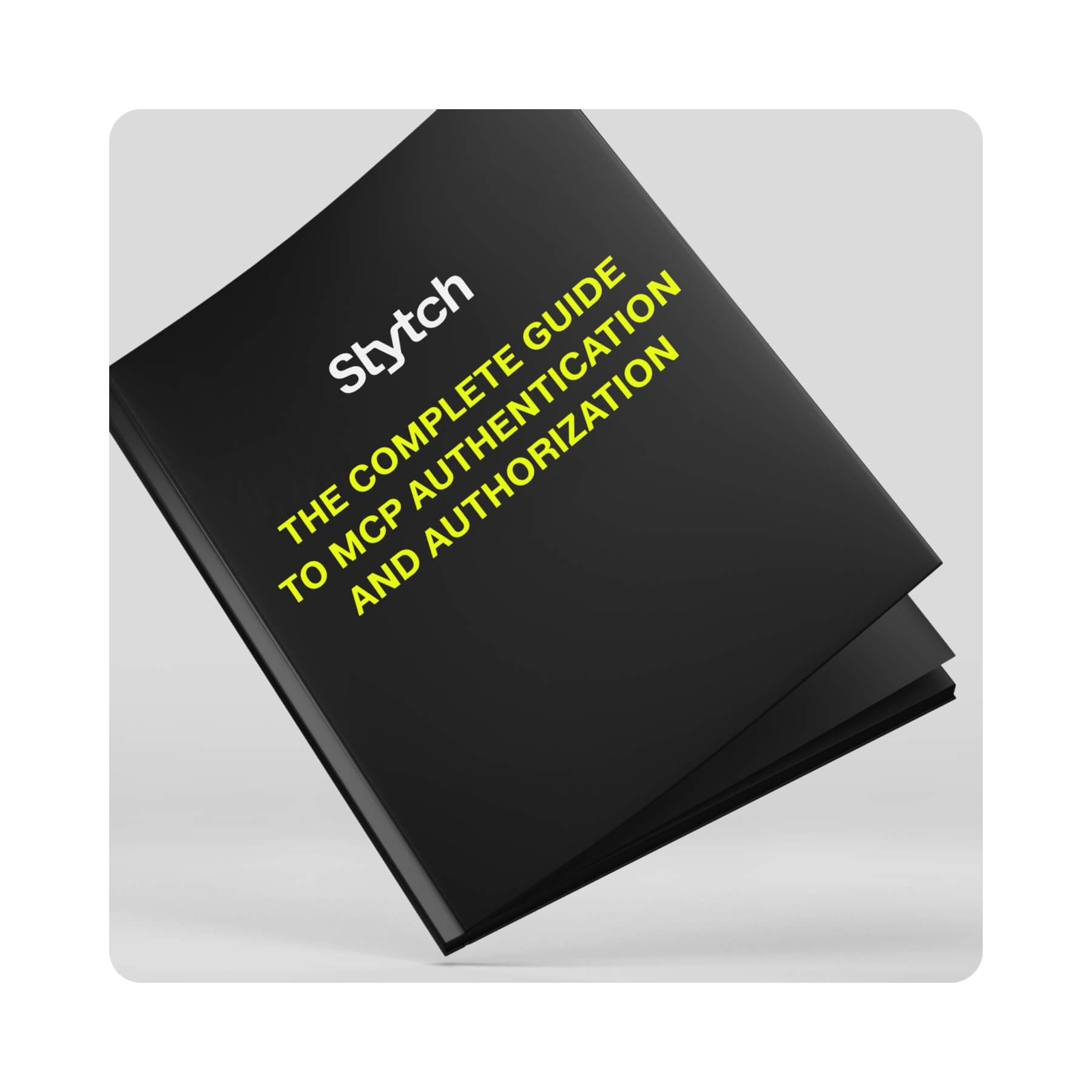 Ad examples of Stytch headline in-context book mockup
