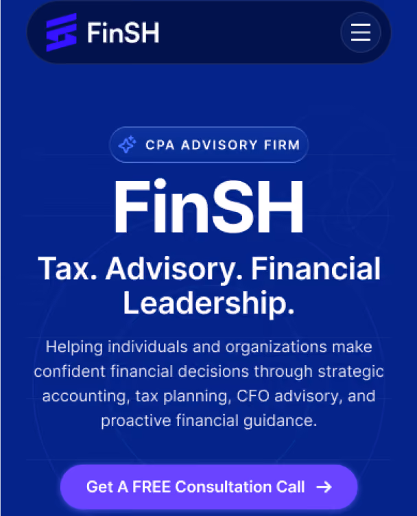 FinSH project mobile screen