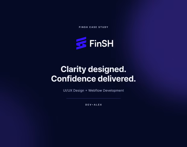 FinSH mobile website screen