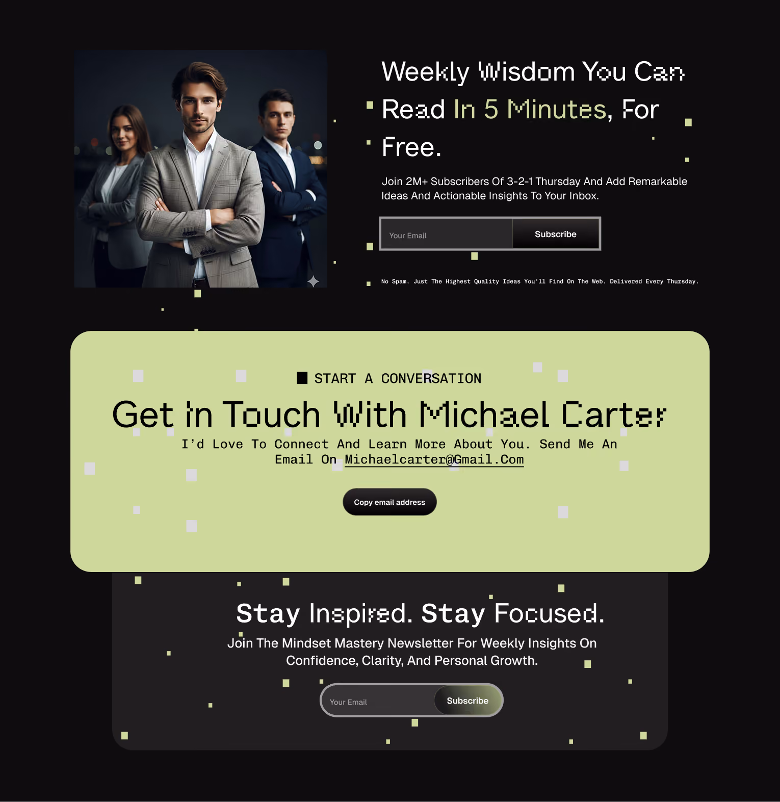 FinSH website design detail