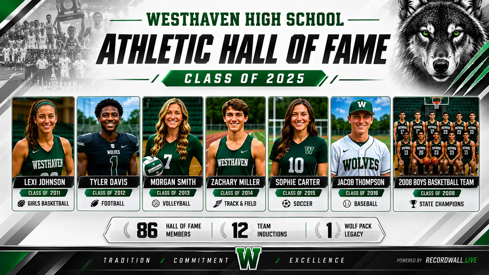 Westhaven High School Athletic Hall of Fame class of 2025