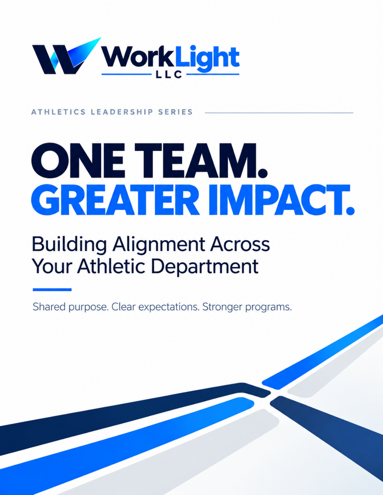 Cover of One Team. Greater Impact.