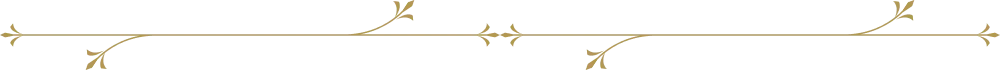 Decorative brass botanical flourish divider