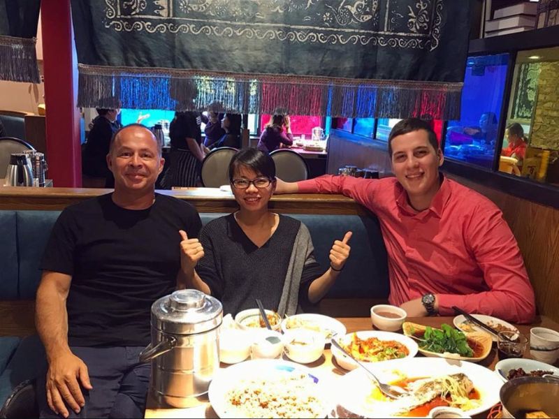 Filip in China during his sourcing trip