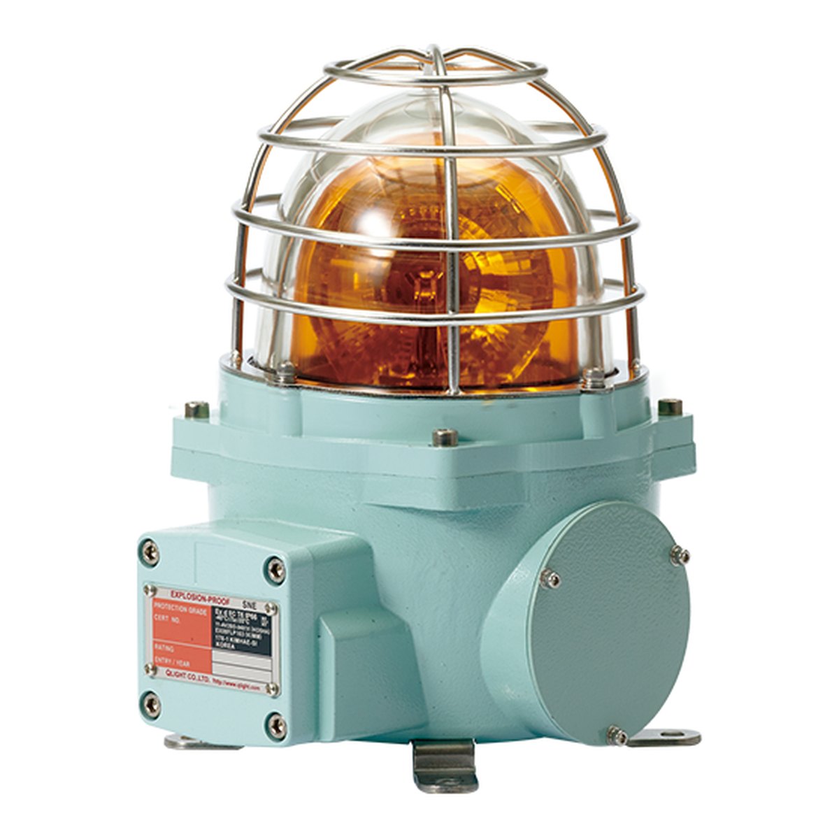 Qlight SNELR – Lampeggiante LED rotante antideflagrante Ex d, Ø130 mm