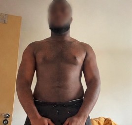 Bernard during his five months of coaching in Peterborough, face blurred