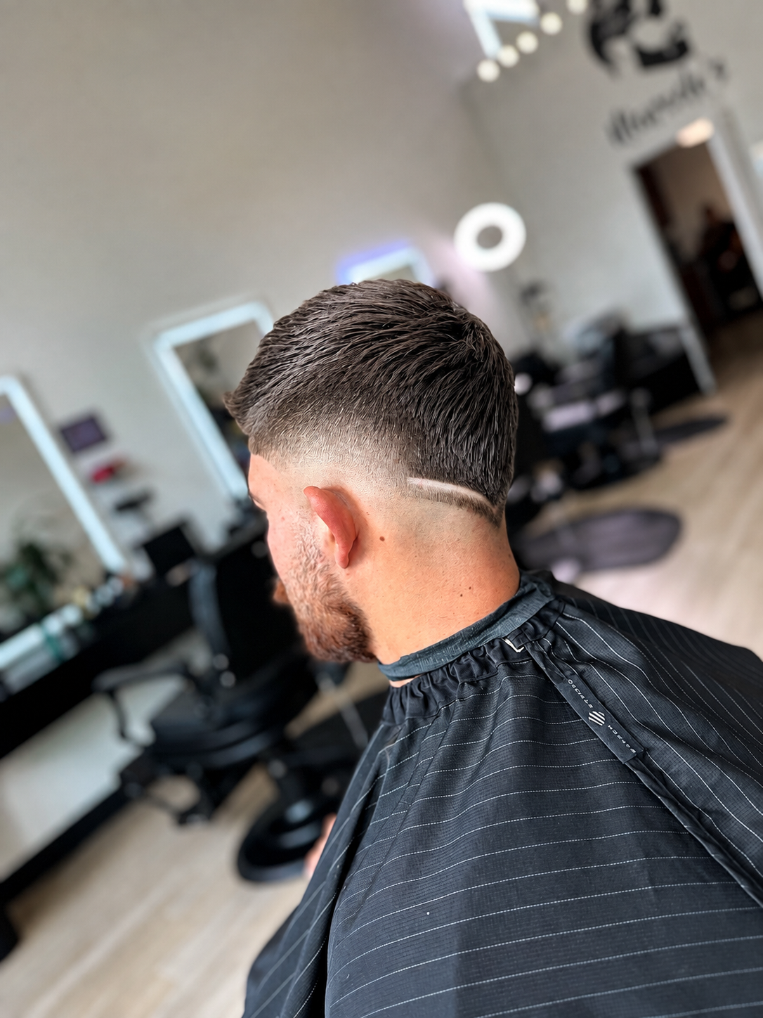 Textured haircut and fade by Skilled Barber Miami