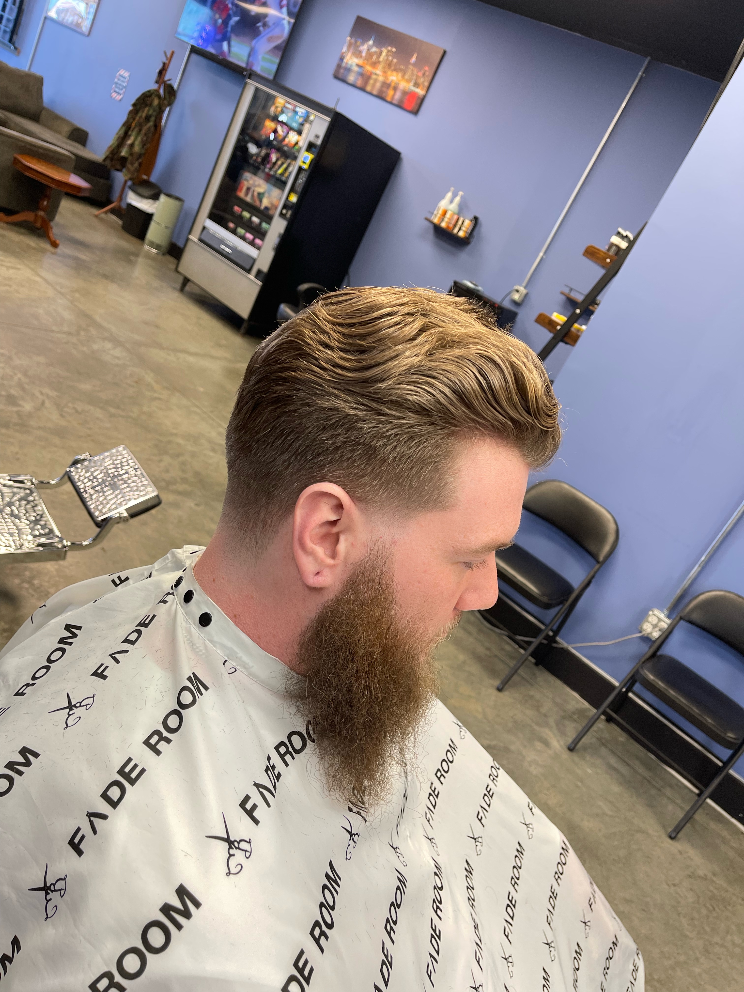 Haircut and beard grooming by Skilled Barber in Miami