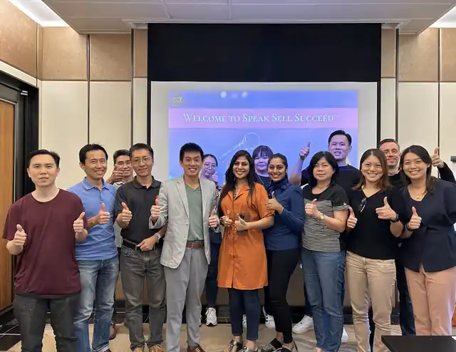 Iwan Yang with Students from a Presentation Skills & Public Speaking cohort