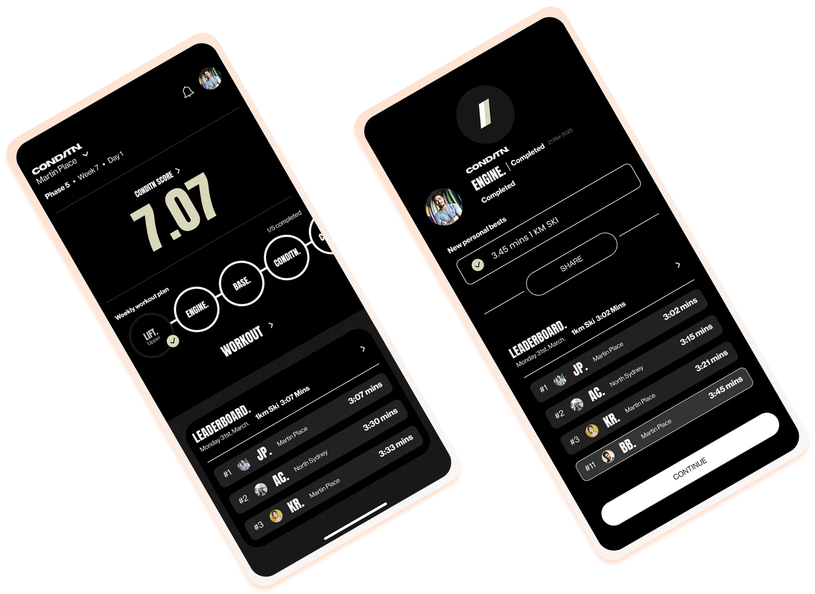 CONDITN training app