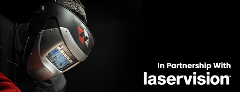 Welding helmet — in partnership with laserVision