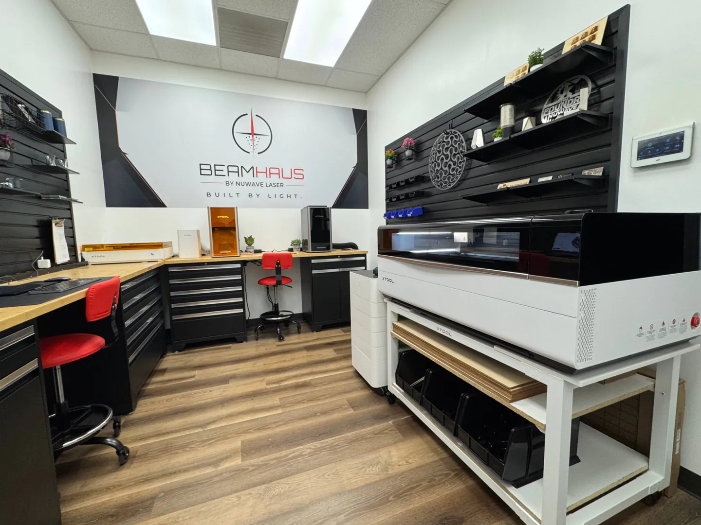 Inside the BEAMHAUS xTool demo room