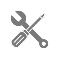 Wrench and screwdriver icon for machine service
