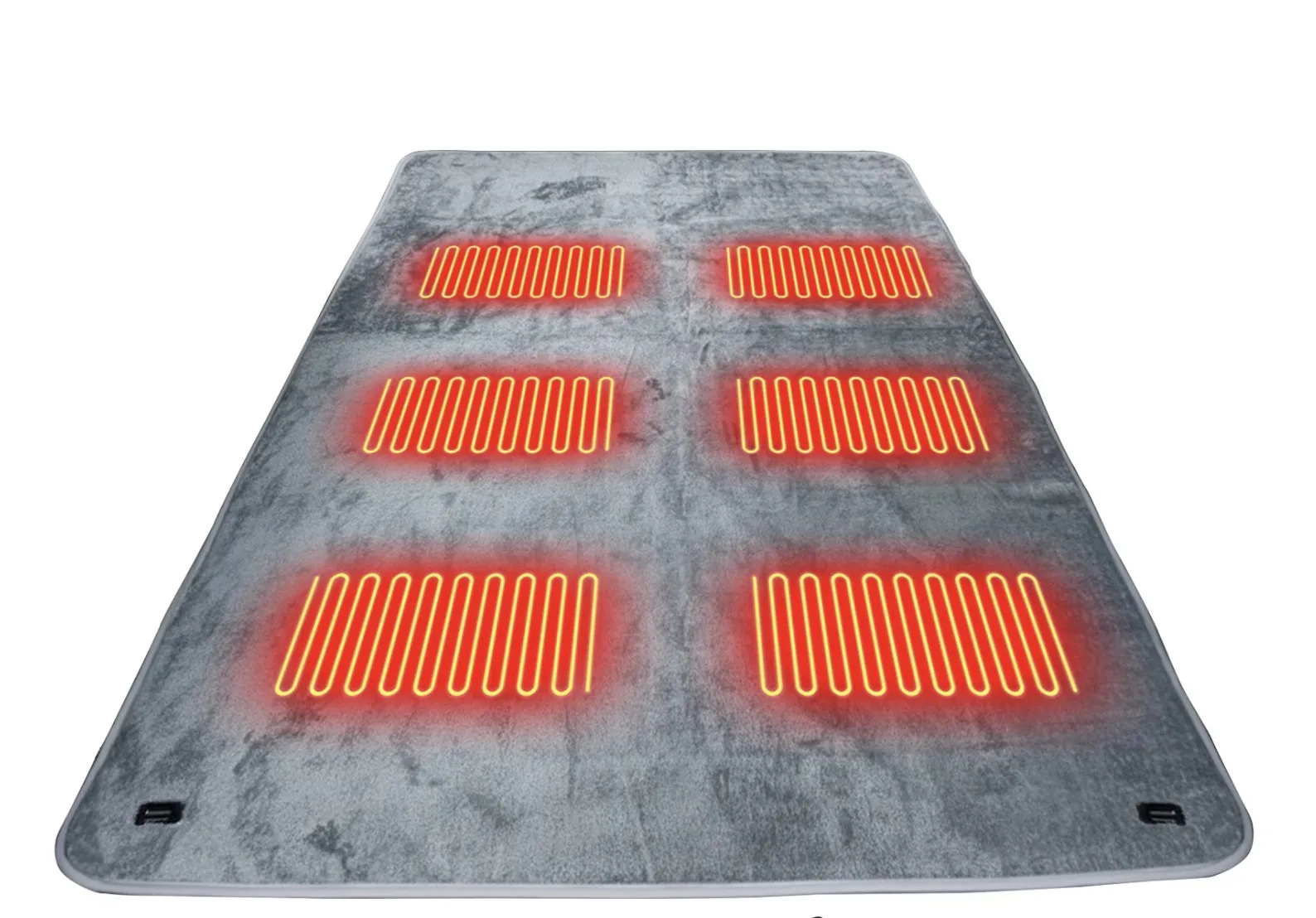 Heating mat for sleeping pad warmth