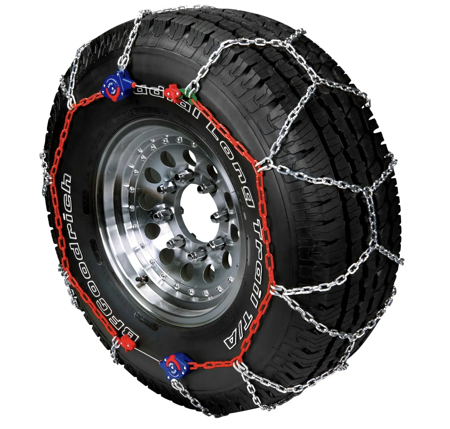 Snow chains for mountain winter traction