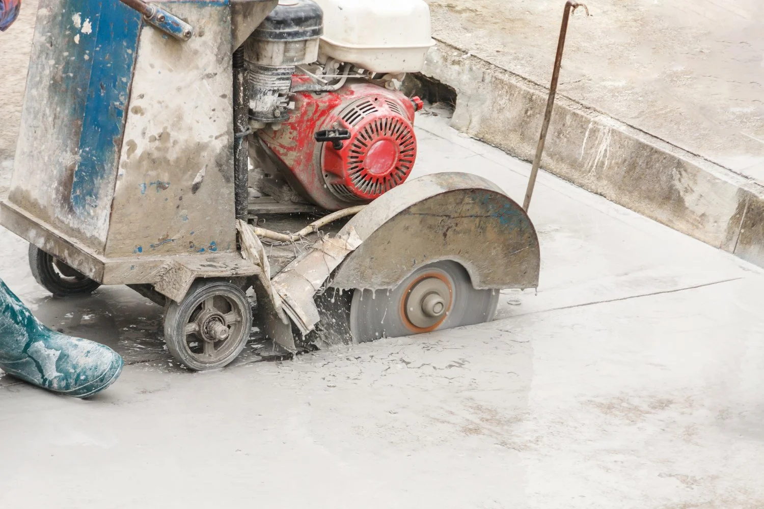 Concrete cutting and coring on a Newcastle site