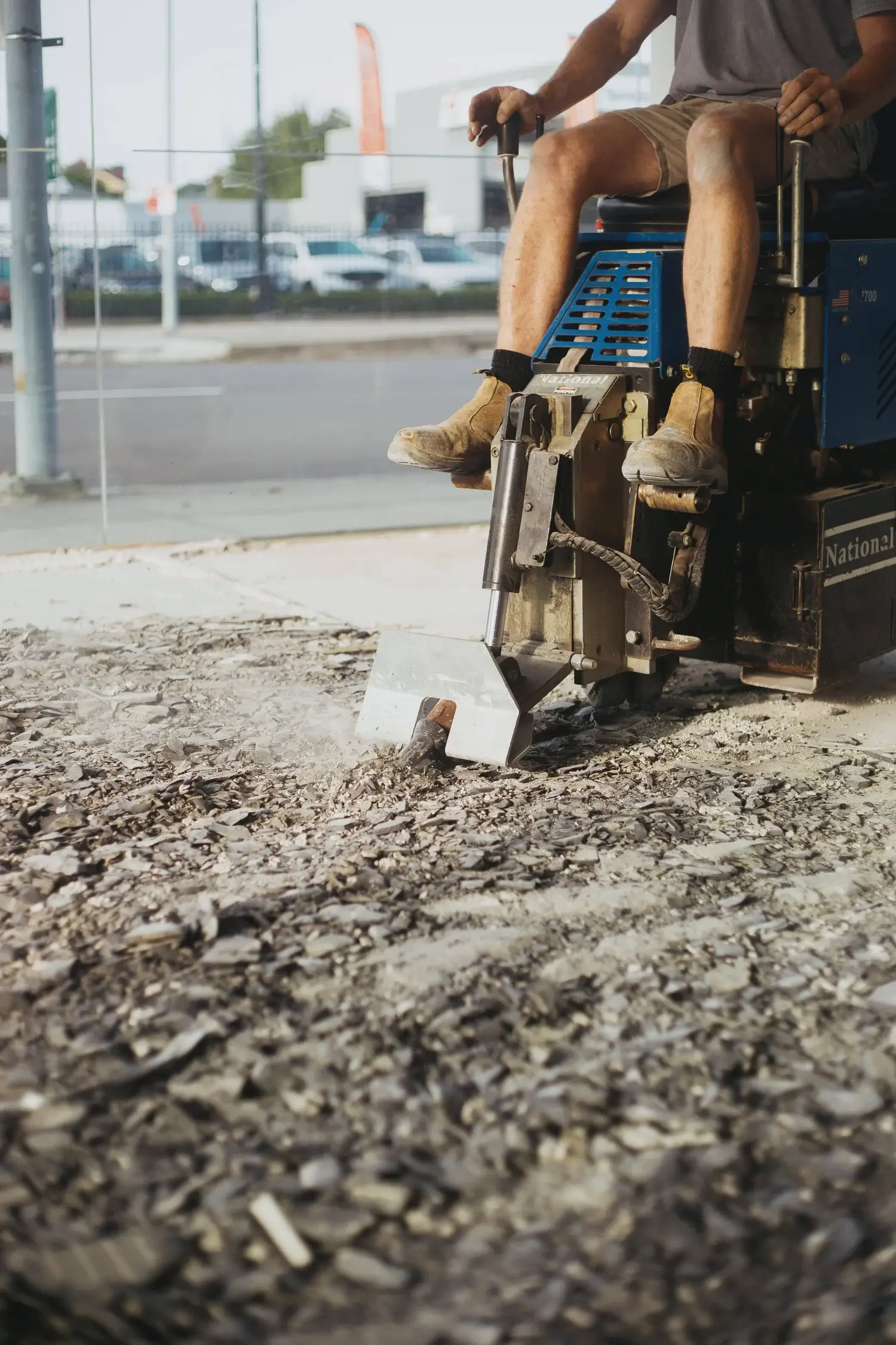 Tile removal on a commercial floor
