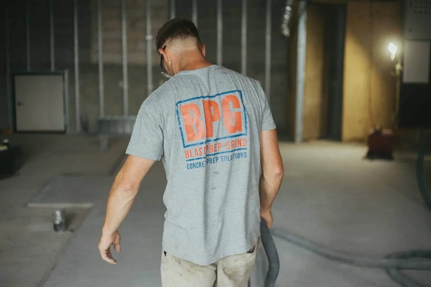 The Blast Prep Grind team on a job site