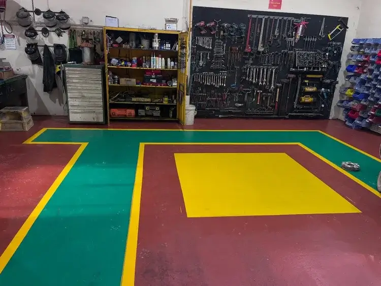 Epoxy floor coating installed on a Newcastle commercial floor