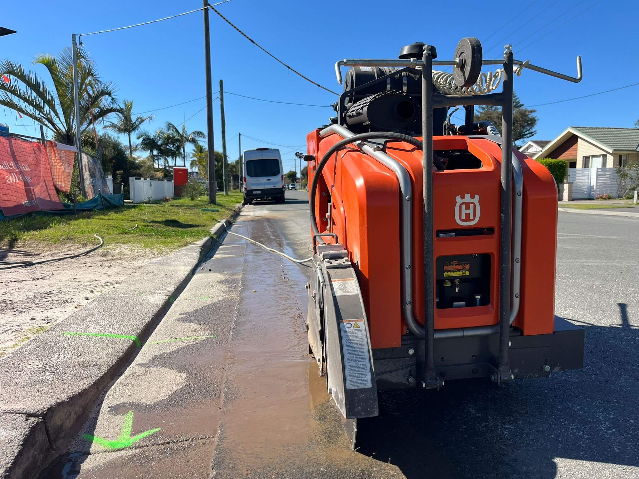 Concrete coring work on a Newcastle site