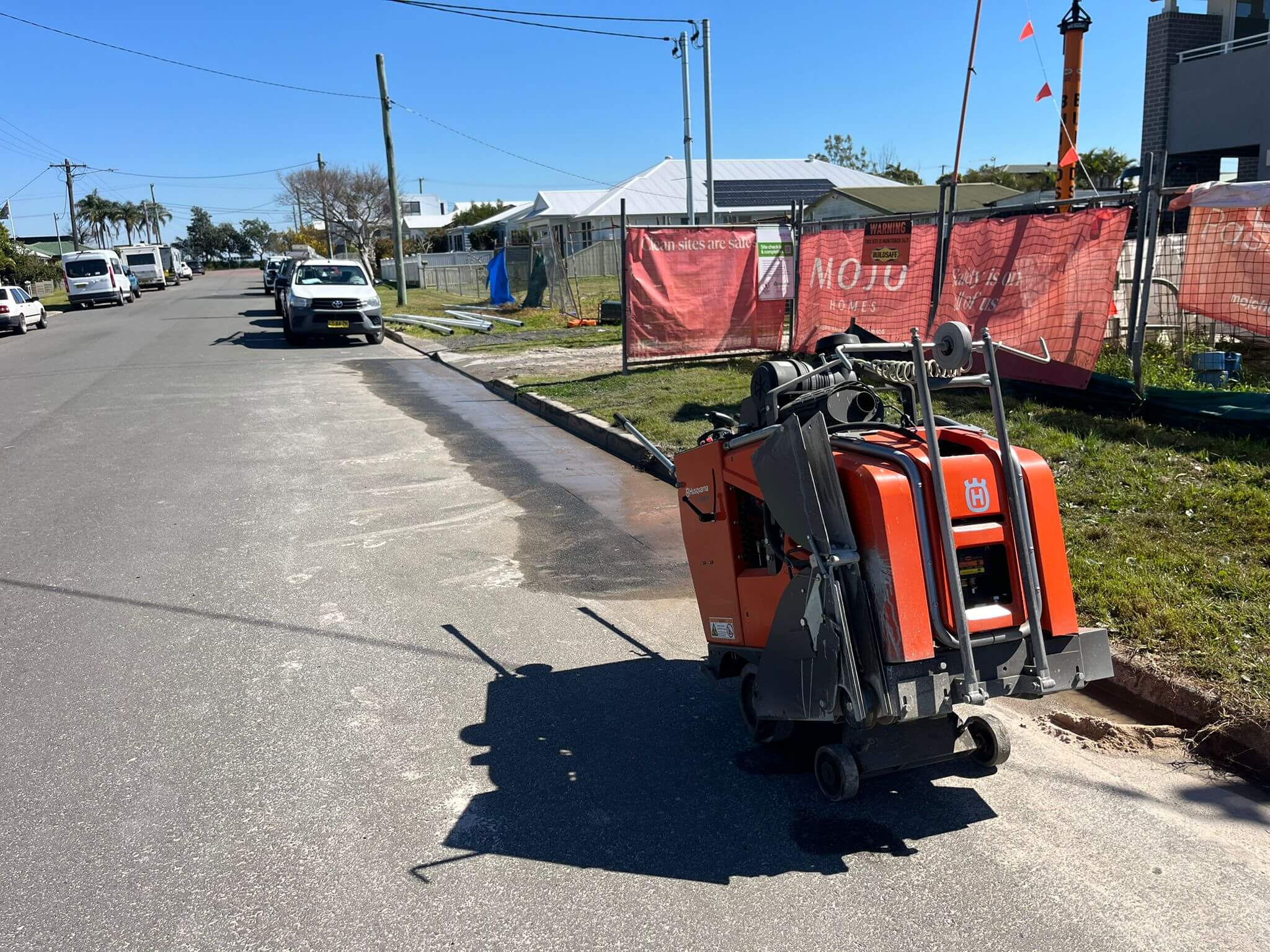 Core drilling a concrete slab in Newcastle