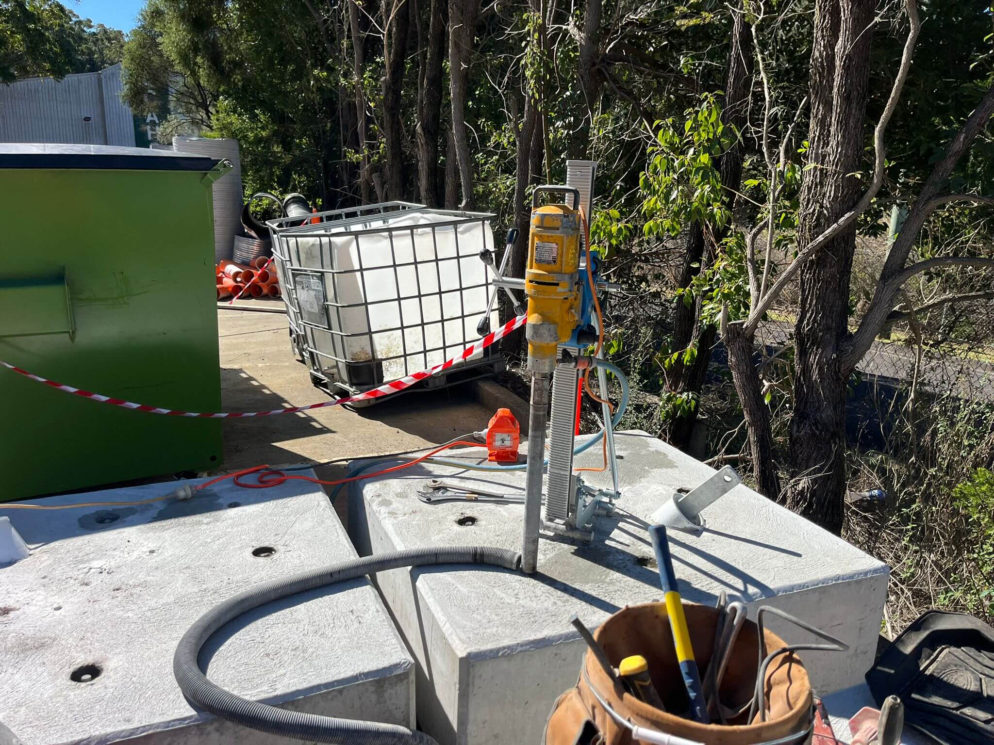 Concrete cutting and coring works in Newcastle