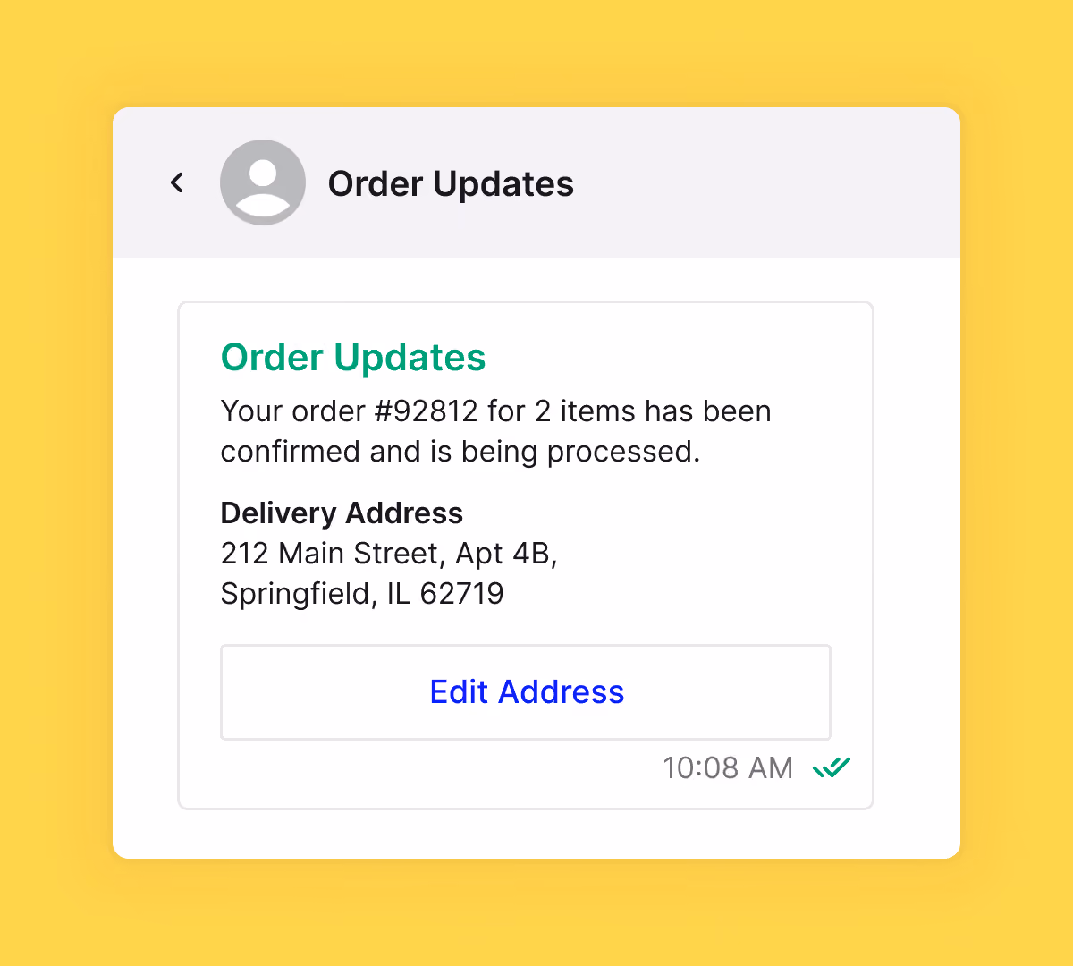 On-shelf availability card showing a SKU out of stock at a feeder hub
