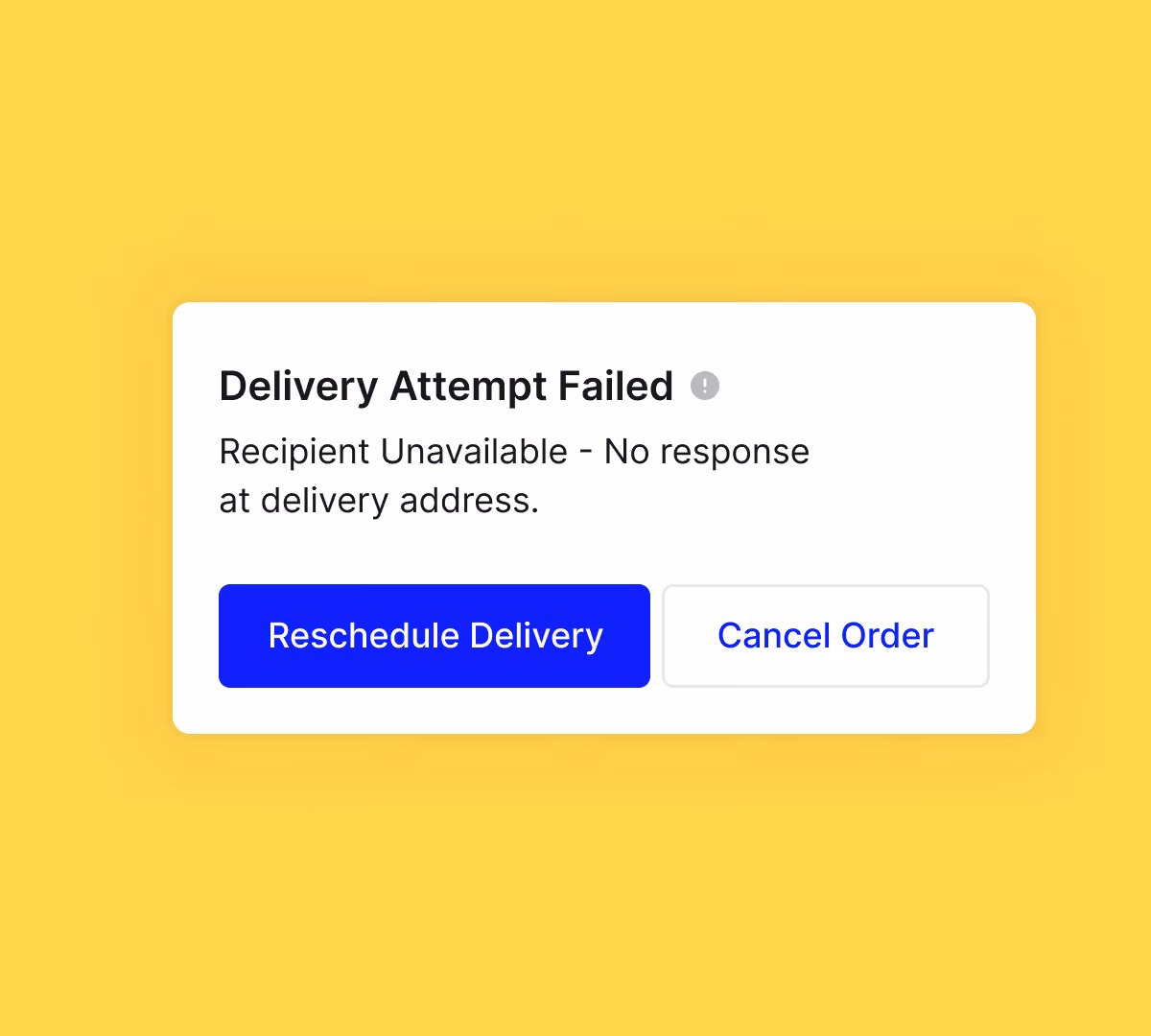 On-shelf availability card showing a SKU out of stock at a feeder hub