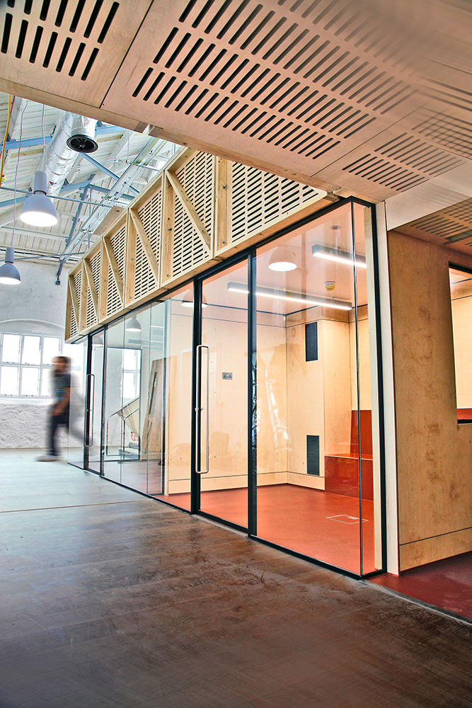 Coworking desks within Workshed