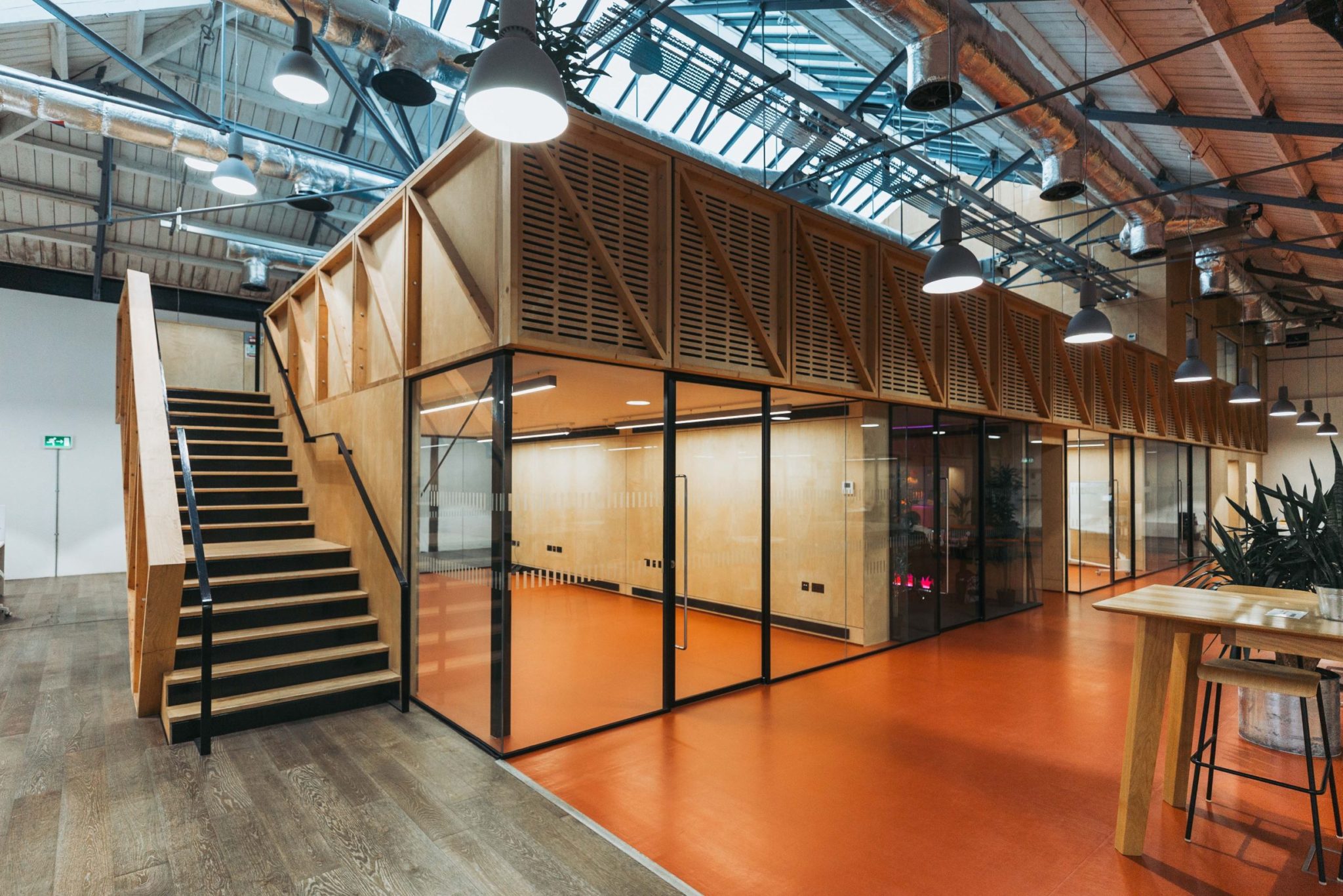 Workshed offices inside Carriage Works