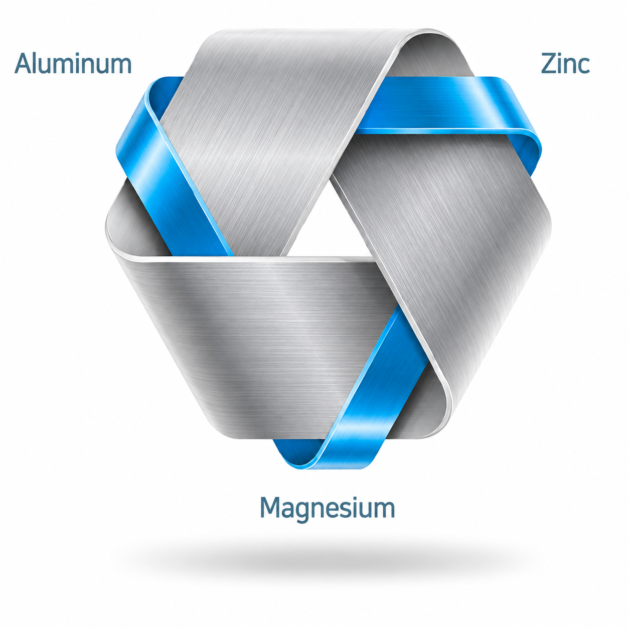 아연 Zinc, 마그네슘 Magnesium, 알루미늄 Aluminum의 3원계 합금