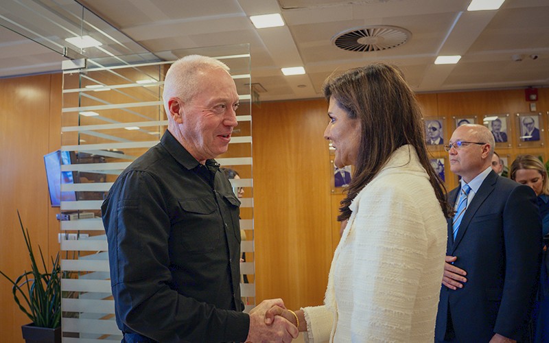 Delegation leaders meet with Israeli officials.