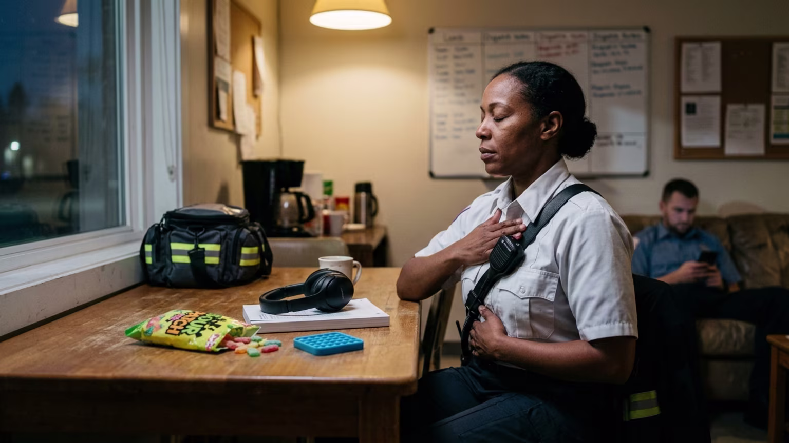 Choosing Between Internal Respiration and External Sensory Tools for Post-Call Stress Relief