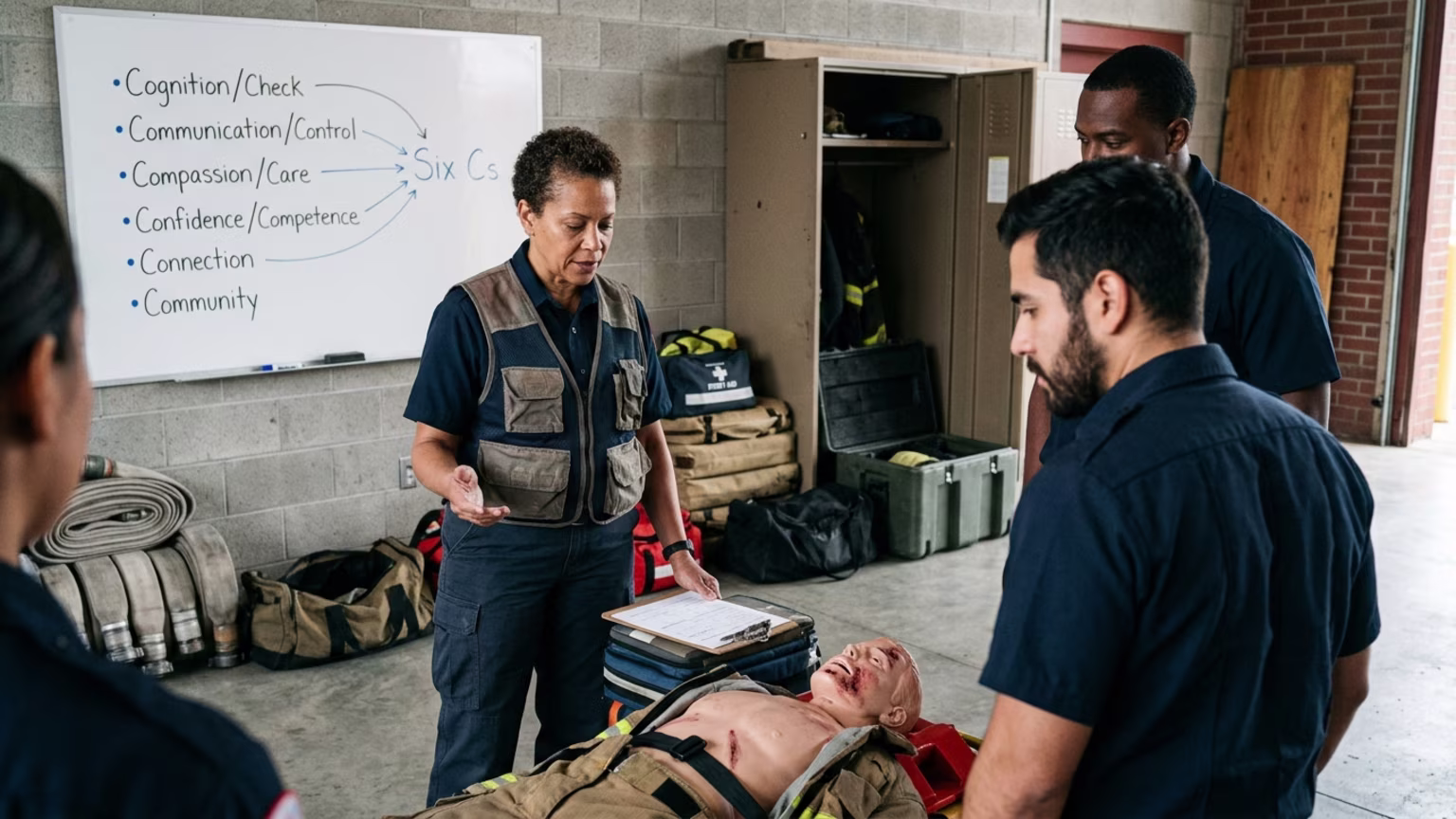 Evaluating the Six Cs Psychological First Aid Model in Emergency Simulations