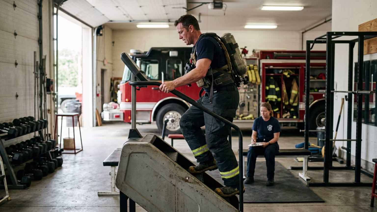Station Equipment and Firefighter Cardiovascular Readiness