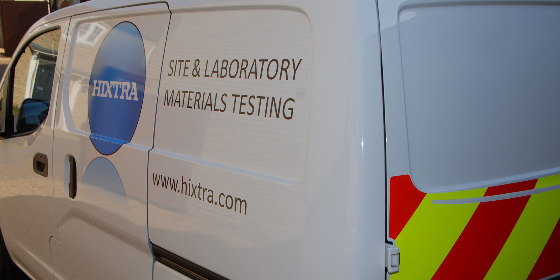 Hixtra CBR testing vehicle on site