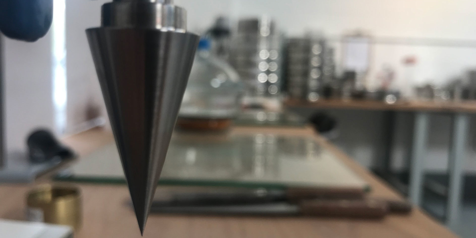 Imported fill material being classified in the Hixtra geotechnical laboratory