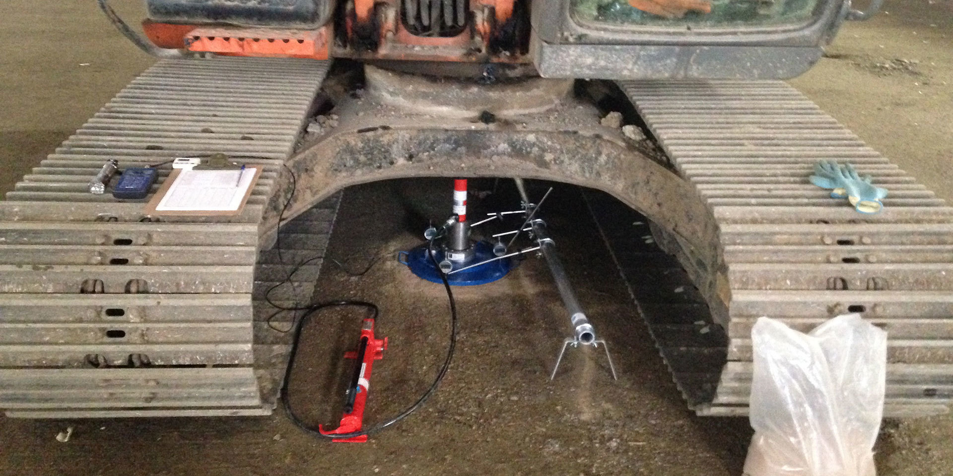 Hixtra technician carrying out UKAS accredited ground testing