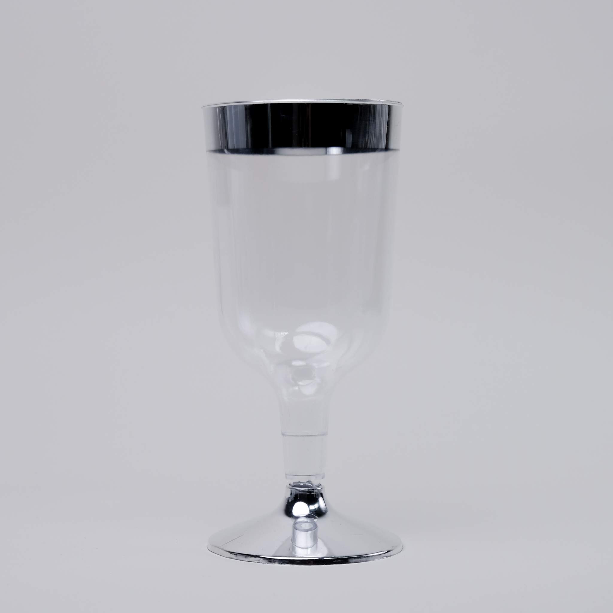 Silver Line Wine Glass