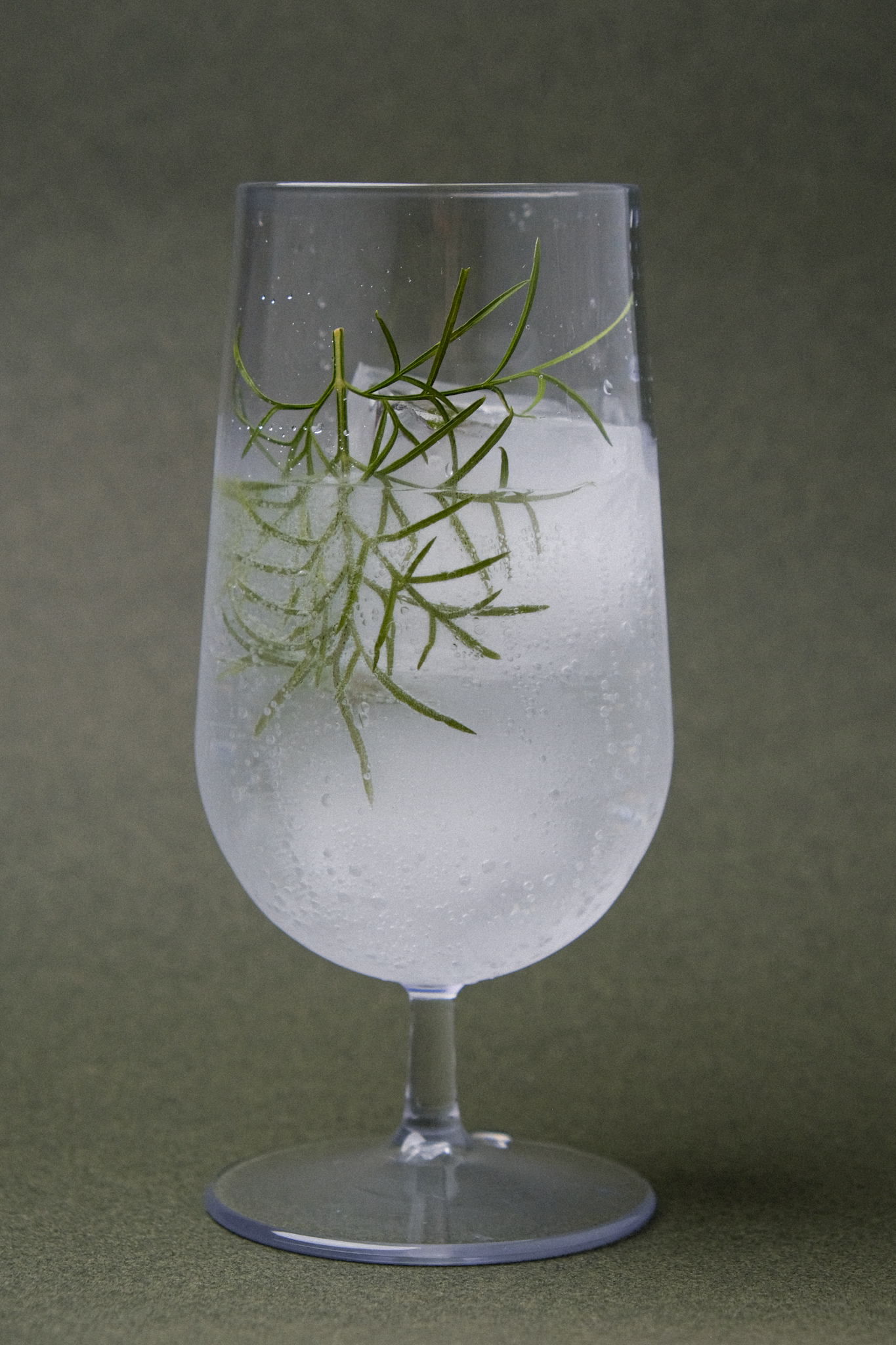 Clarity Beer Glass with Gin Tonic