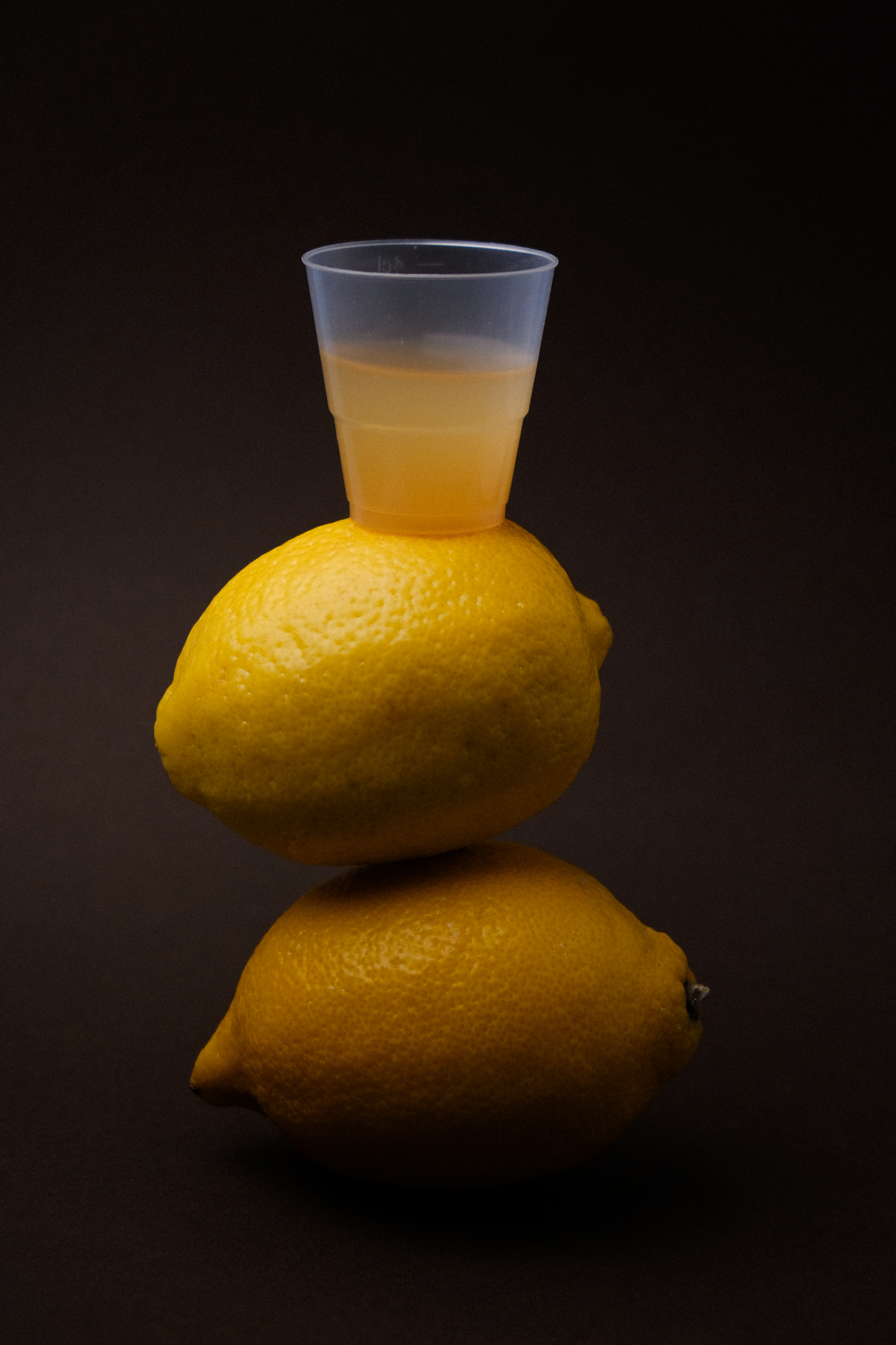 Simplicity Shot Glass on Lemons