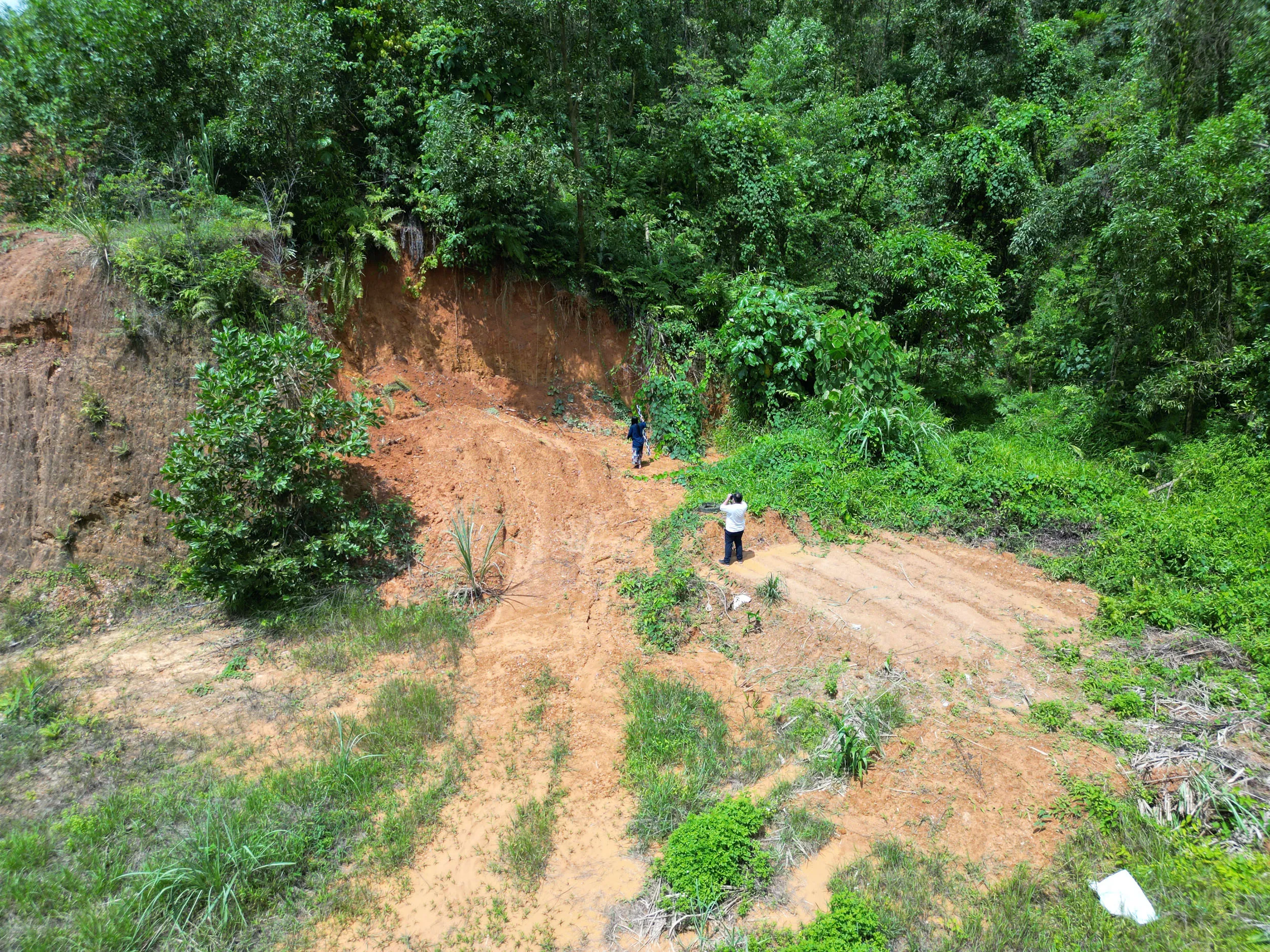 Aerial view of the Yen Son research site, Tuyen Quang Province, northern Vietnam