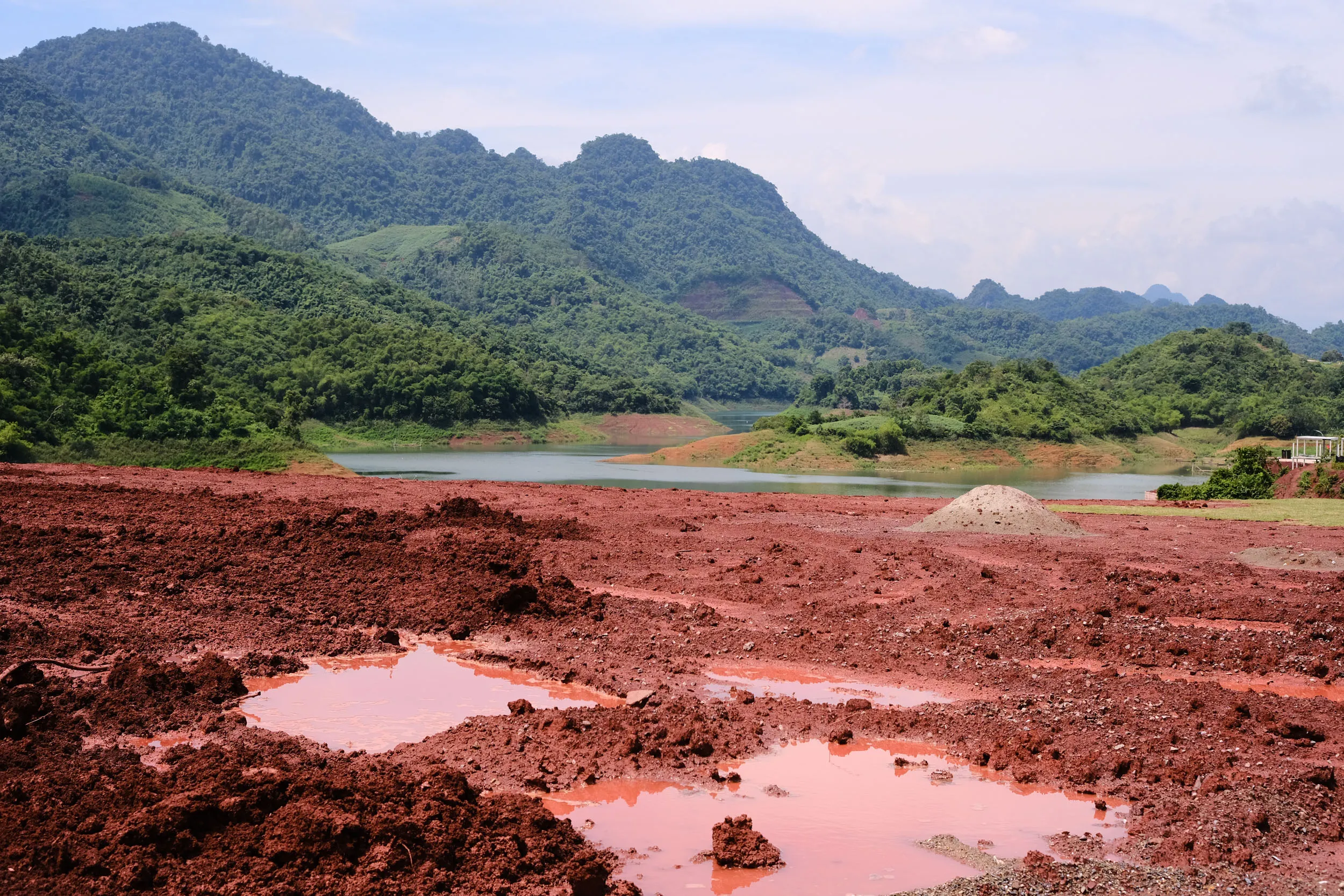Ground-level field documentation at the Cao Phong research site