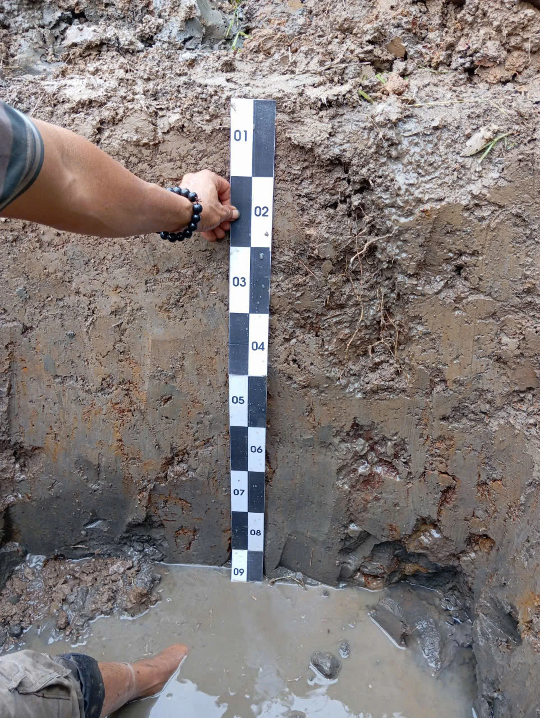 Site documentation at Nhon Trach, southern Vietnam