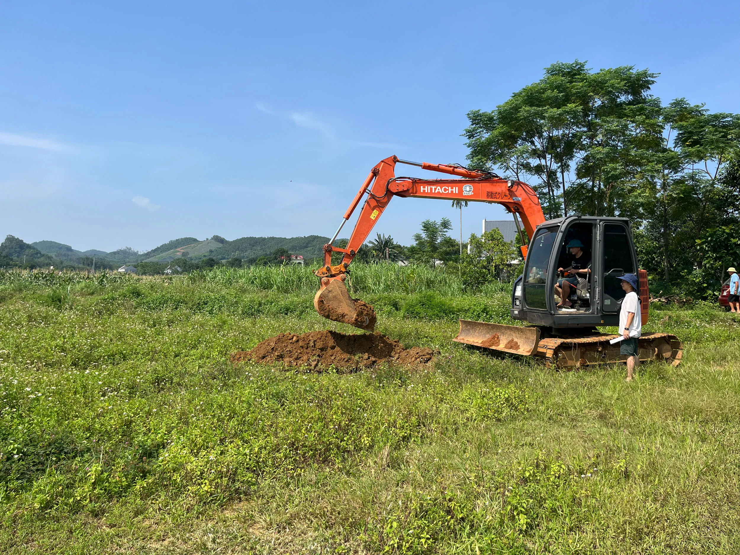 Field photograph at the Ninh Binh research site, Ninh Binh Province, Vietnam