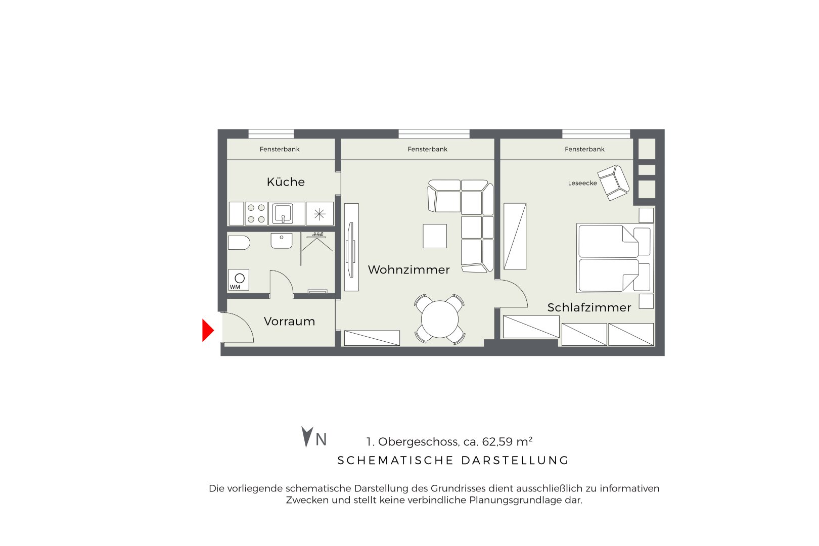 Grundriss, schematische Darstellung
