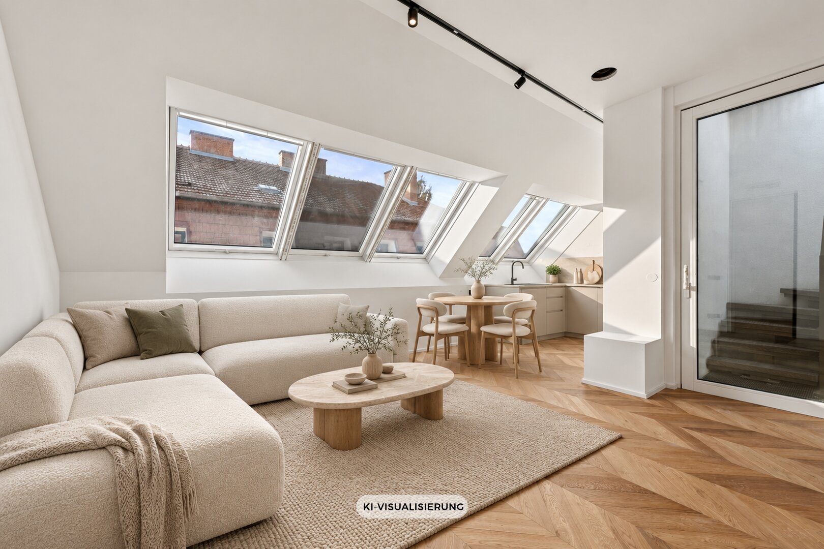 Wohnbereich, KI Staging